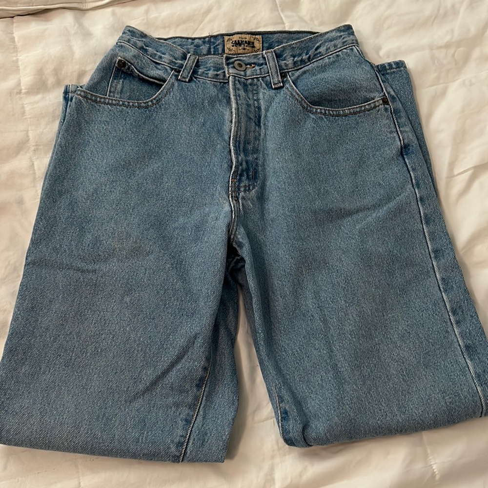 Chamonix jeans vintage. blue cotton.